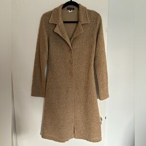 Boucle cardigan coat in Camel M